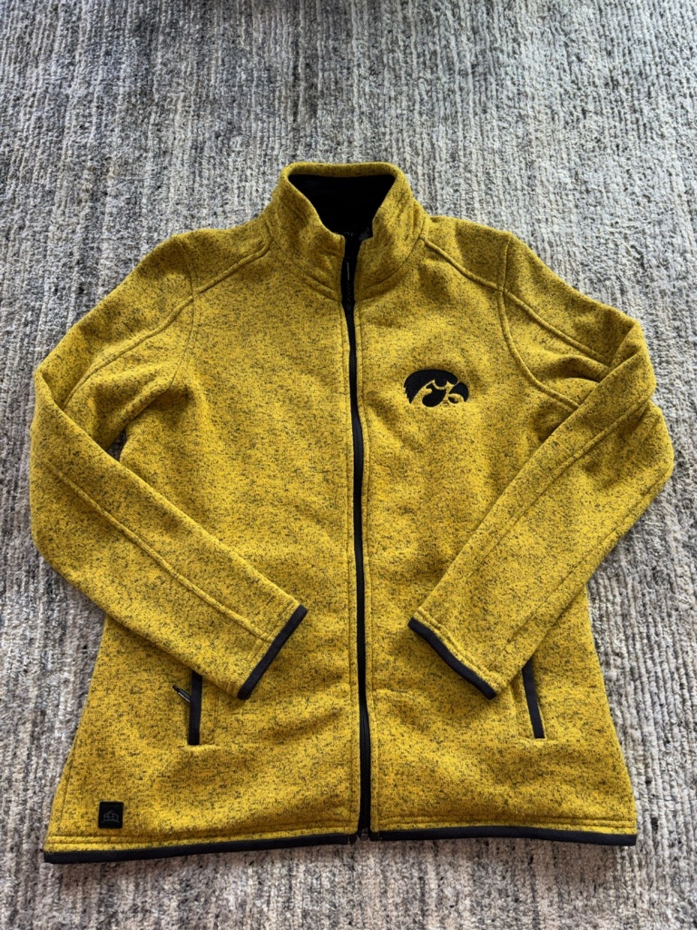 Stormtech Women’s Yellow Iowa Hawkeye Jacket with Embroidered Logo